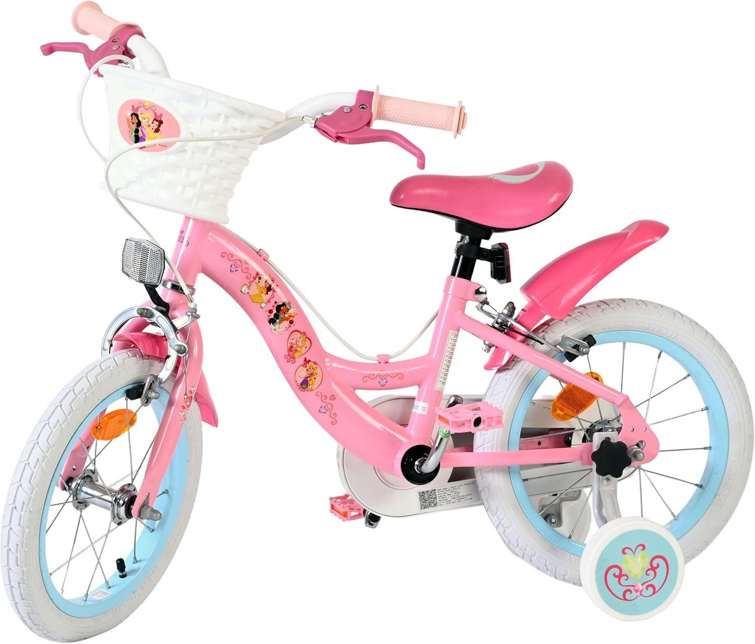 Disney Princess Children's 14 inch Two Hand Brake Bike - Pink