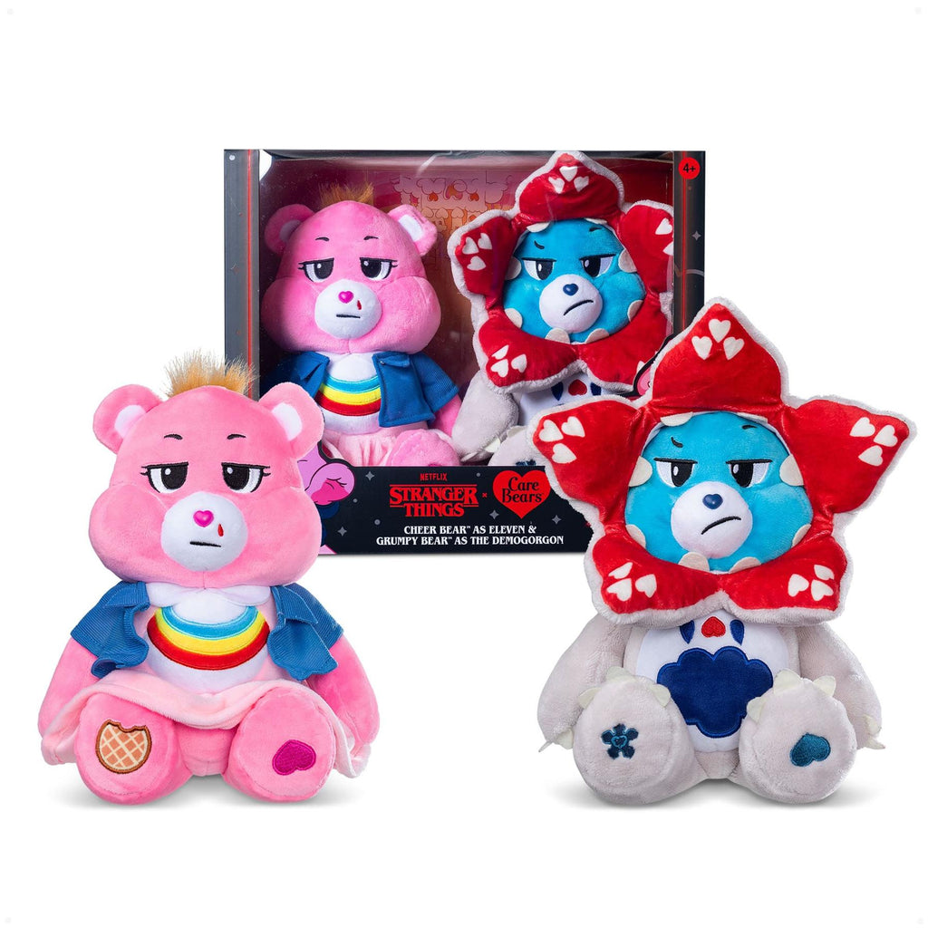 Care Bears Limited Edition - Stranger Things Plush 2-Pack Cheer as Eleven & Grumpy as