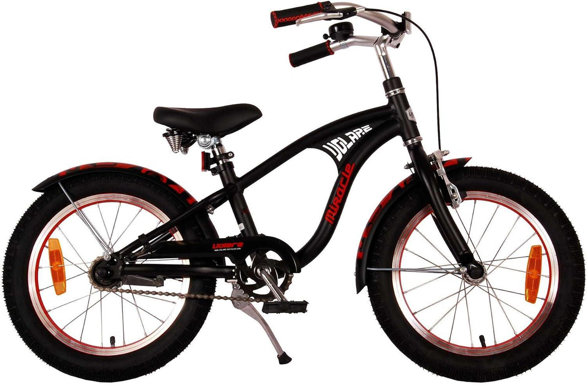 Volare Miracle Cruiser 16-Inch Boy's Bike- Matte Black