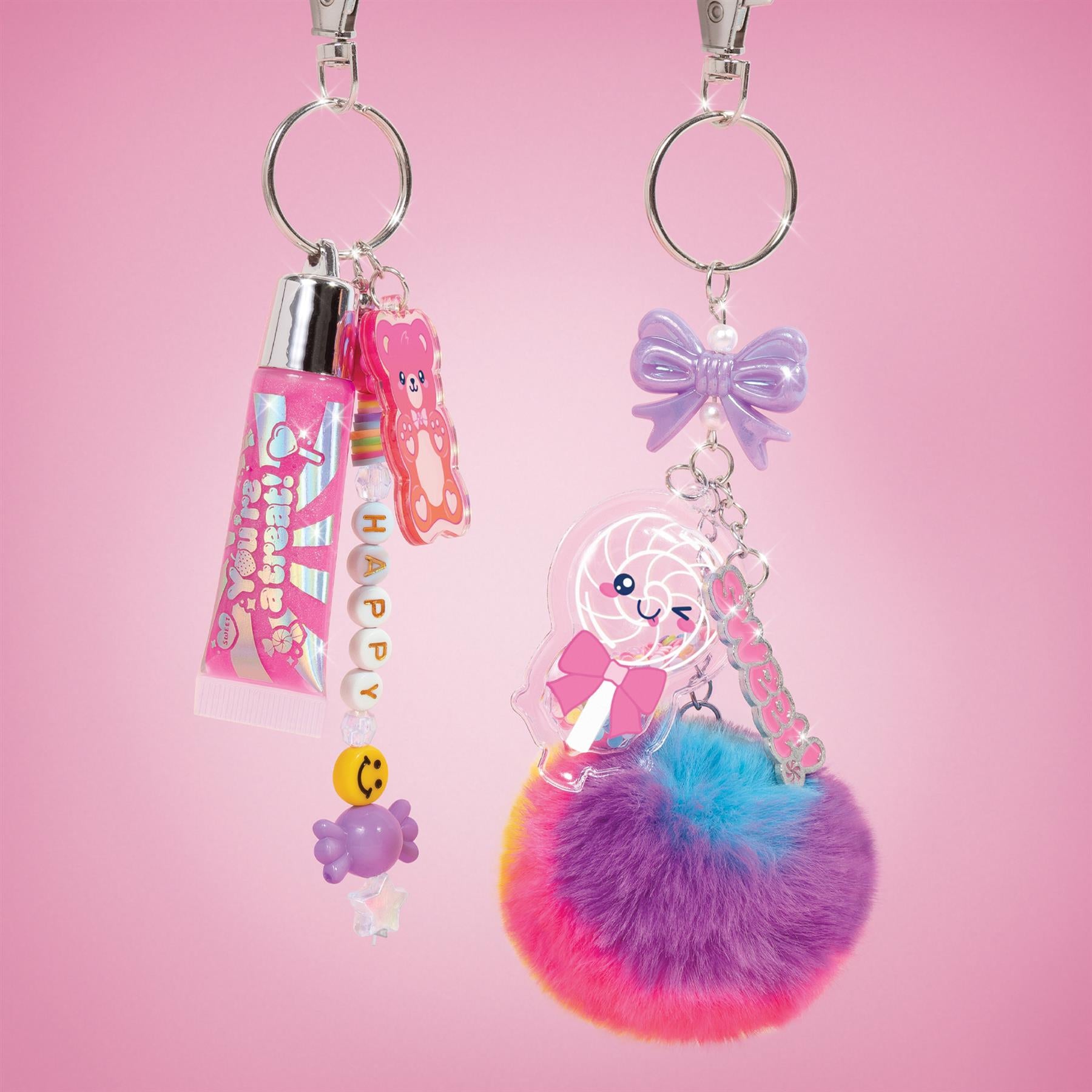 Make It Real Glimmer & Glow Bag Clips & Cosmetics Set - 2 Pack