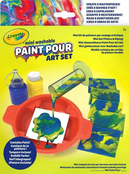 Crayola Mini Washable Paint & Pour Art Set