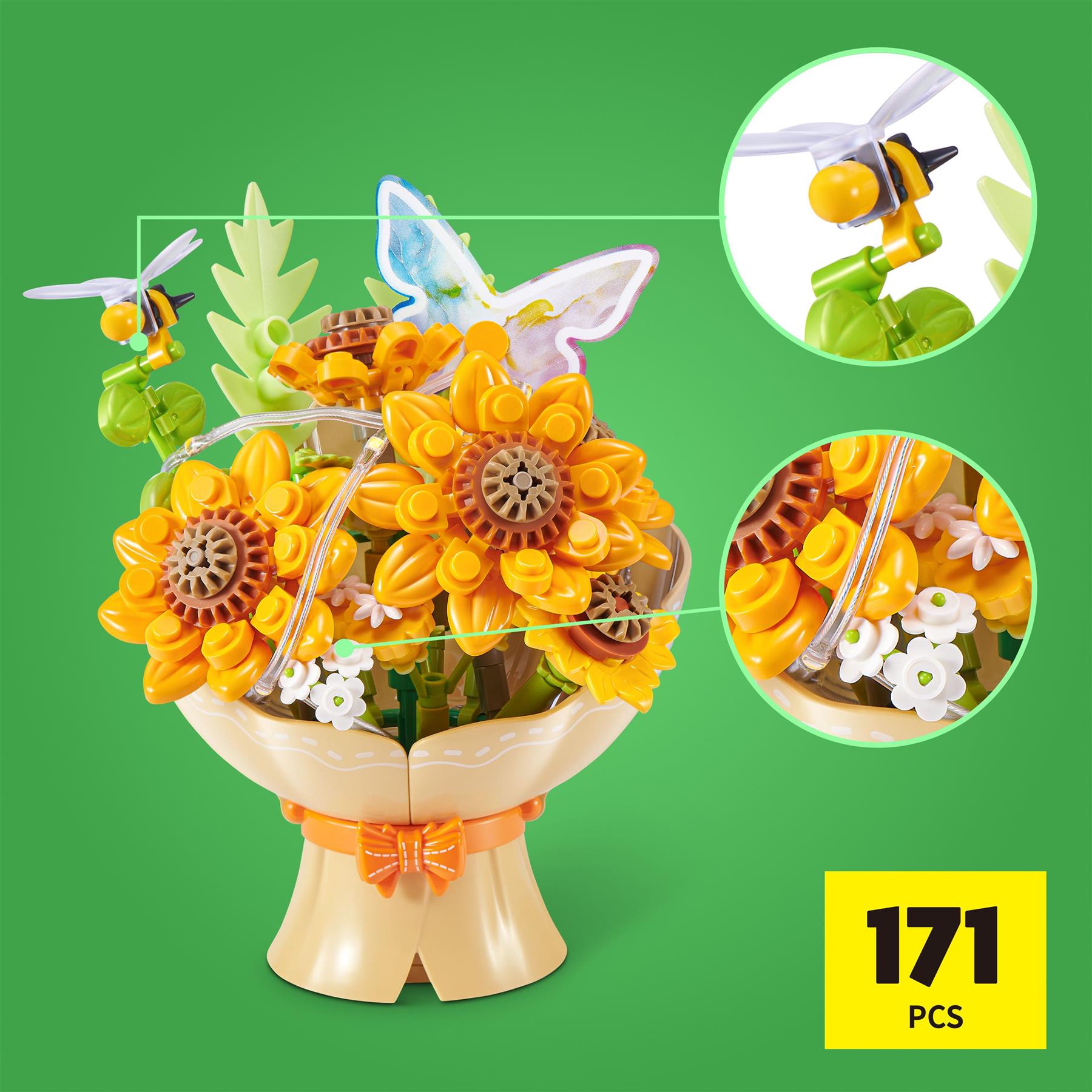Zuru Max Premium Building Bricks - Led Bouquets