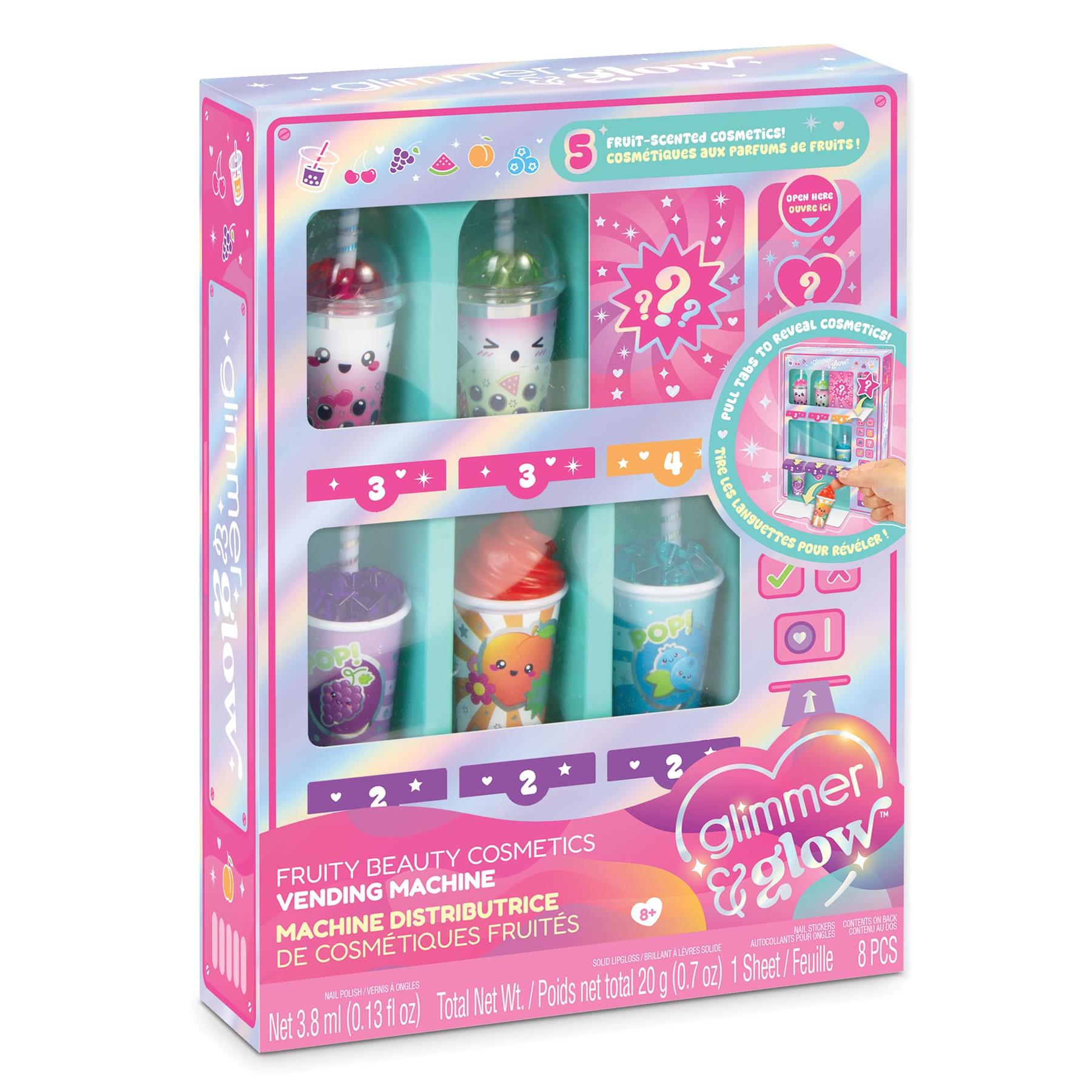 Make It Real Glimmer & Glow Fruity Beauty Cosmetics Vending Machine