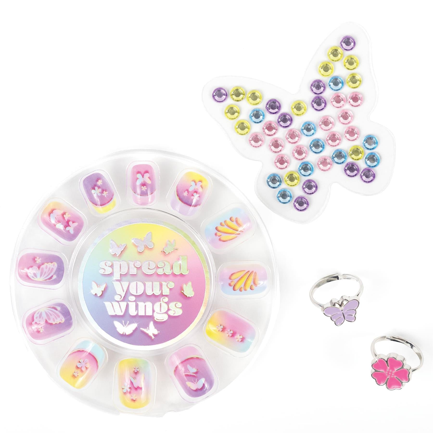 Make It Real Glimmer & Glow Beautiful Butterfly Nails