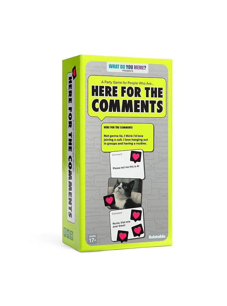 What Do You Meme? Here for the Comments Game