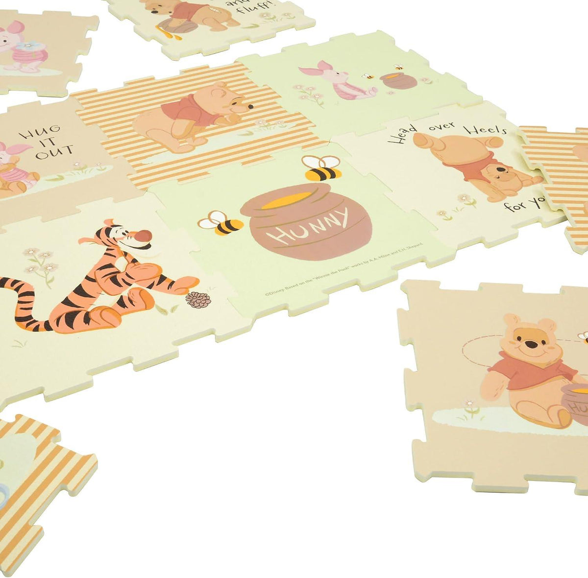 Disney Winnie The Pooh 12 Piece Foam Play Mats