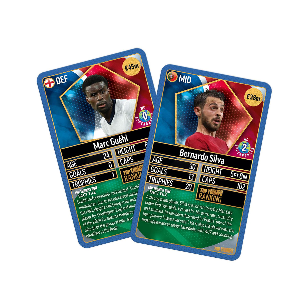 Top Trumps World Football Stars Top 200 Card Game – Chrome Blue Pack