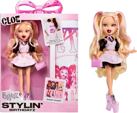 Bratz Stylin' Birthdayz Doll - Cloe Posable Collectable Doll