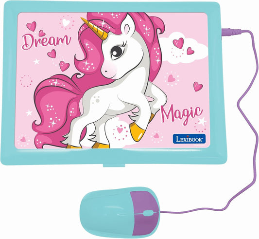 Lexibook Unicorn Bilingual Talking Educational Laptop