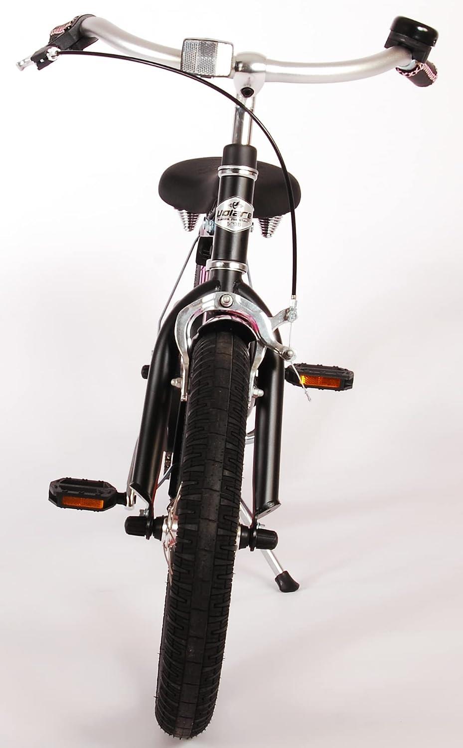 Volare Miracle Cruiser 16-Inch Girl's Bike - Matte Black