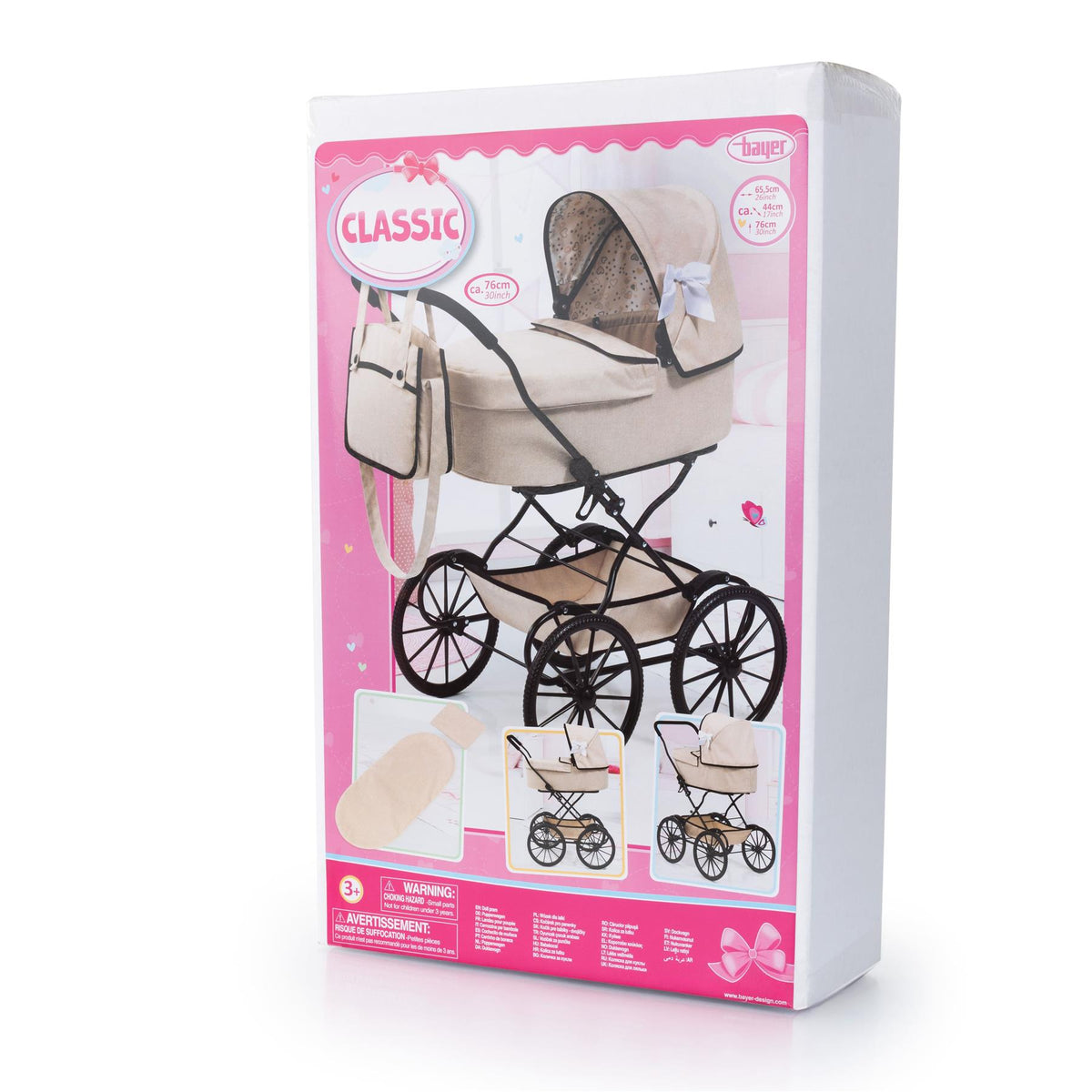 Bayer Doll Pram - Classic Beige