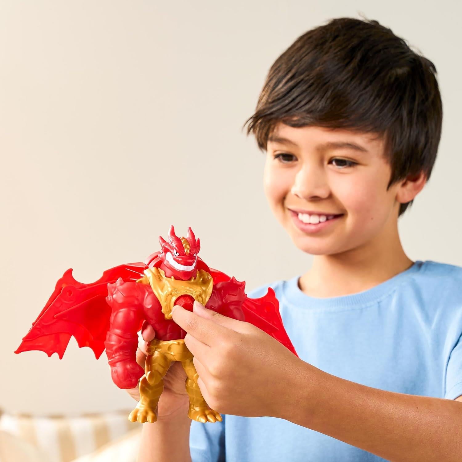 Goo Jit Zu Battlewing 8.5-Inch Stretchy Action Figure - Blazagon