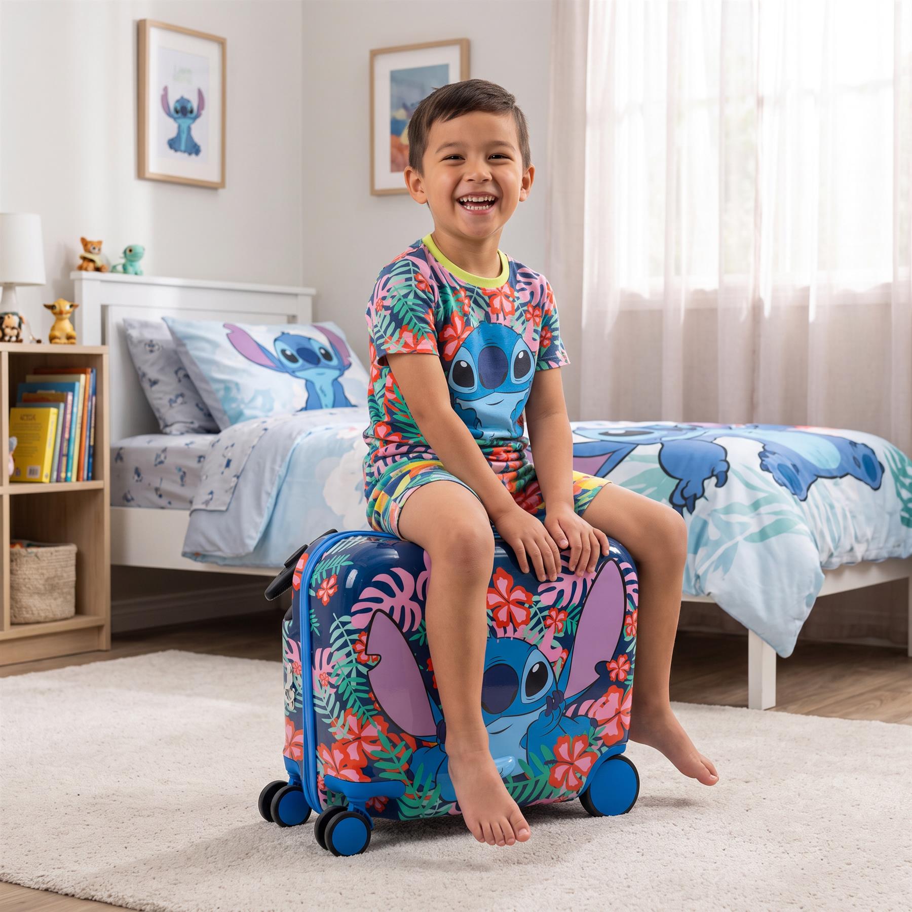 Lilo and Stitch Ride On Luggage Suitcase