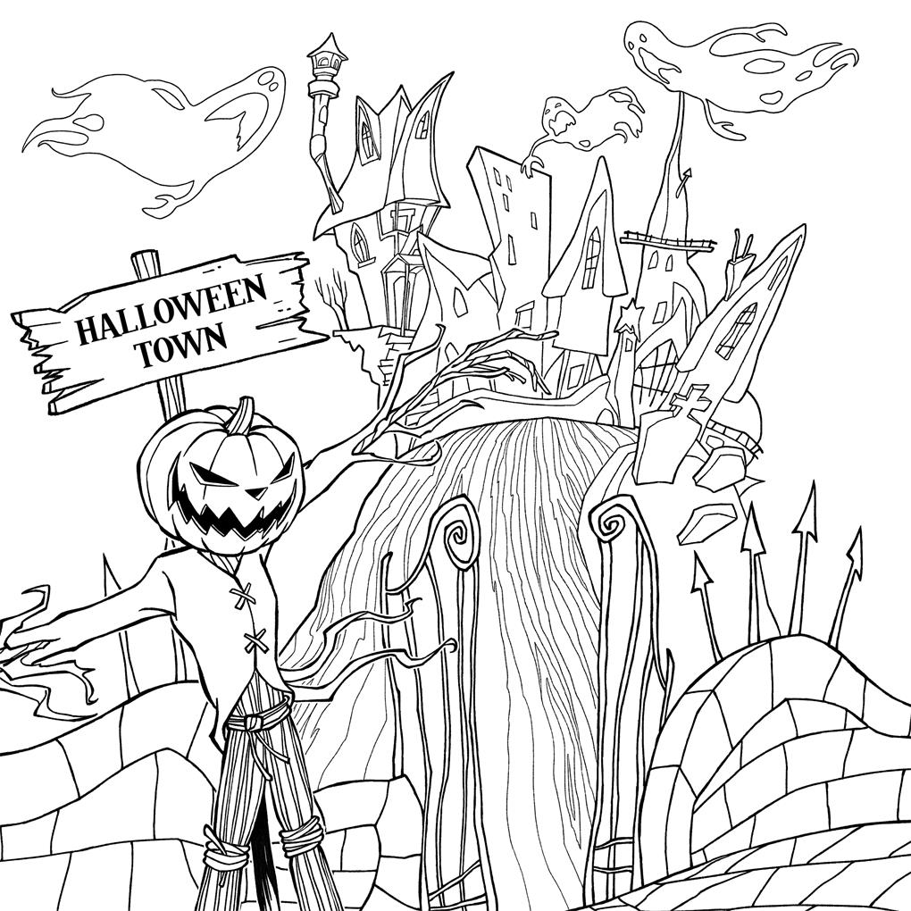 Disney Tim Burton's The Nightmare Before Christmas Colouring Book