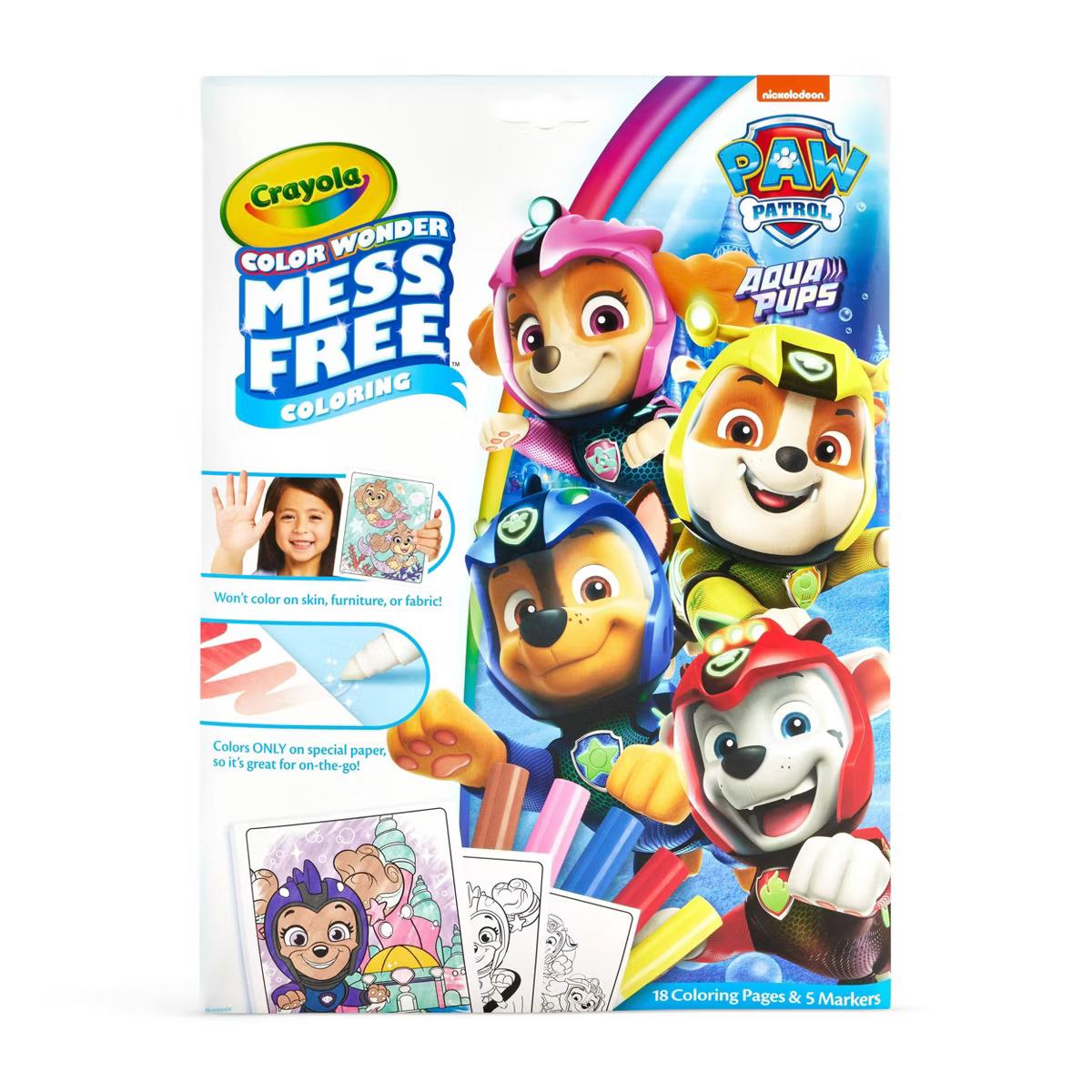 Crayola Aqua Pups Colour Wonder Mess Free Colouring Set - PAW Patrol