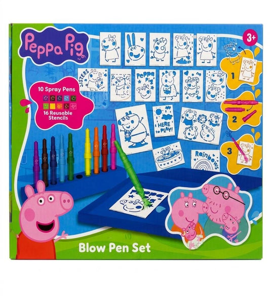Peppa Pig Blow Spray Pen Set
