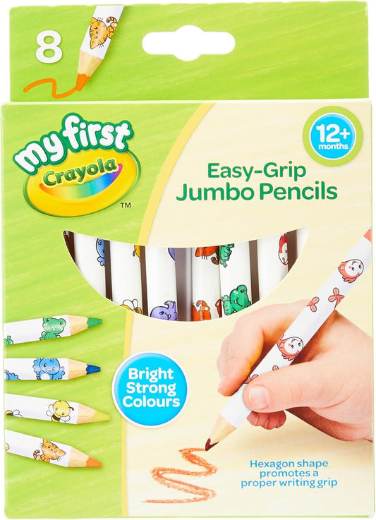 Crayola My First 8 Jumbo Assorted Colouring Pencils