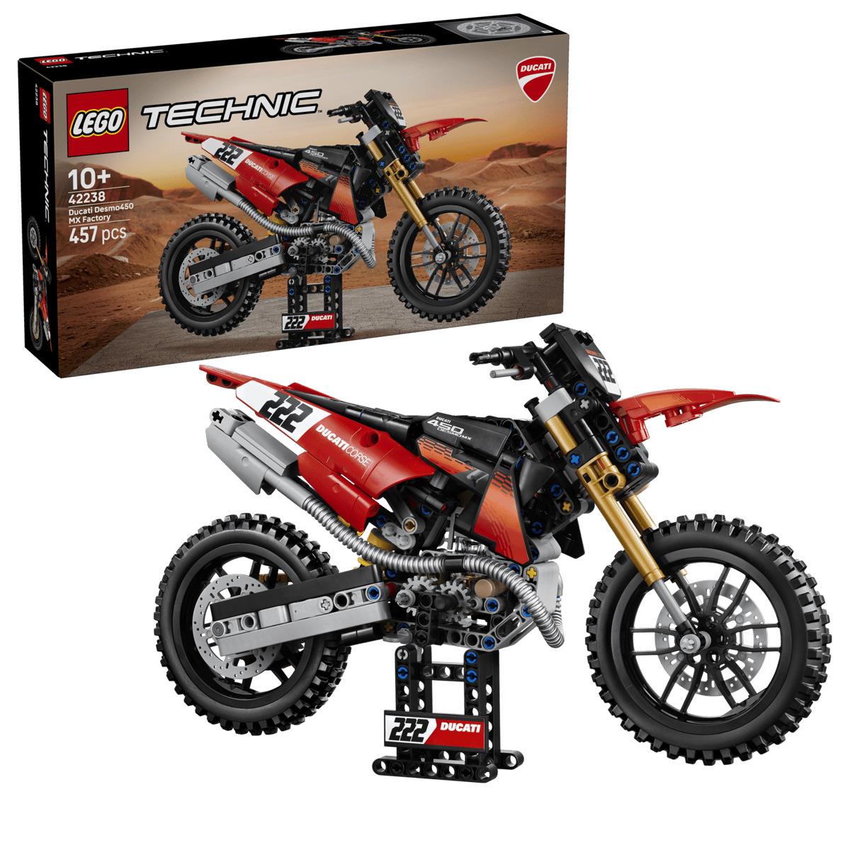 LEGO Technic Ducati Desmo450 MX Factory Motorcycle 42238