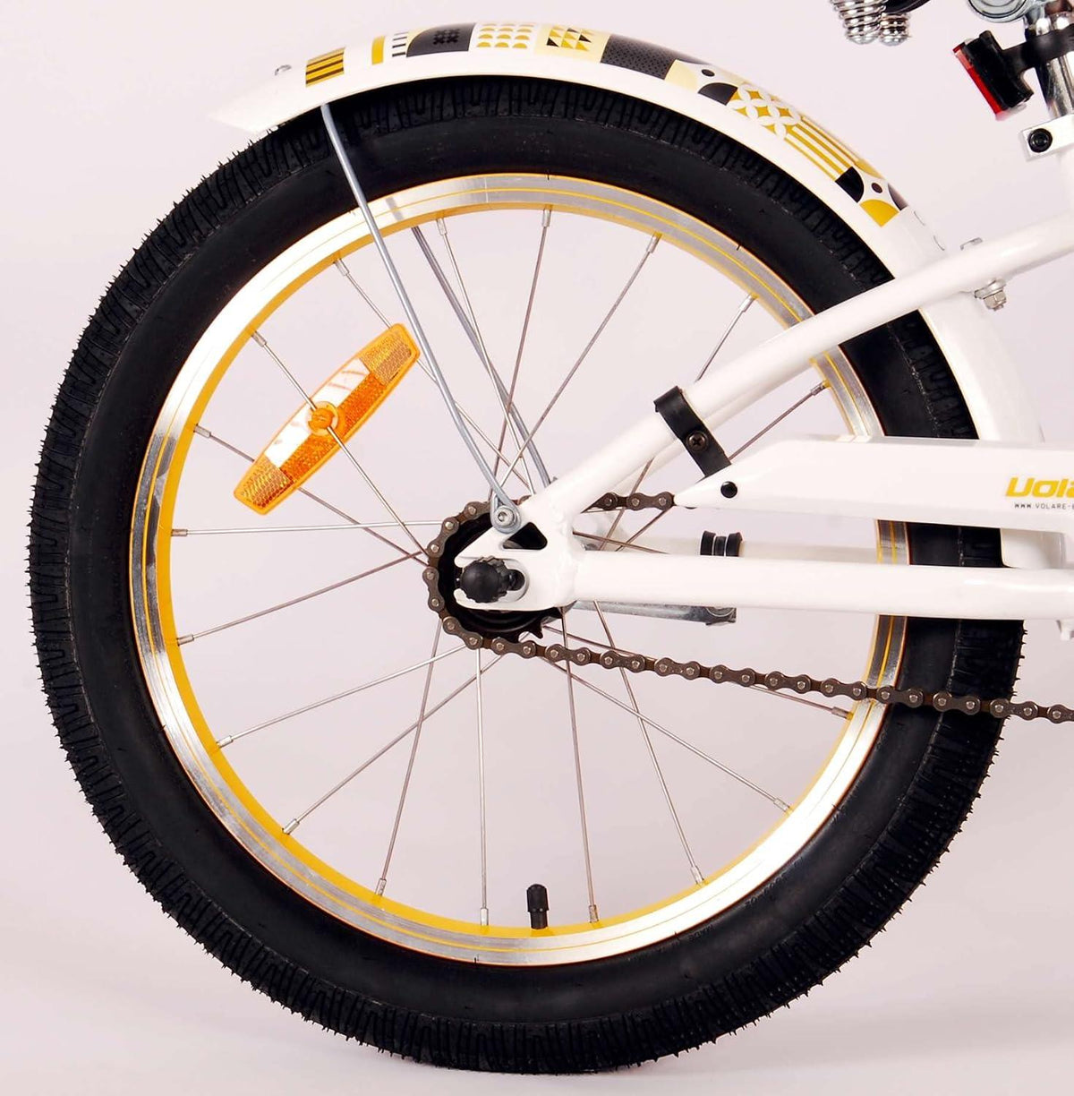 Volare Miracle Cruiser 18-Inch Girl's Bike - White