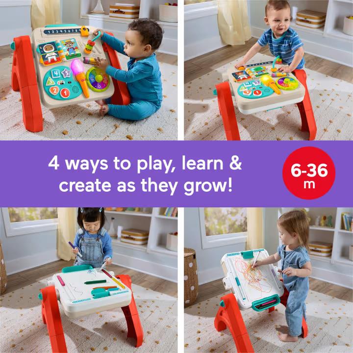 Fisher-Price Laugh & Learn 4-In-1 Activity Table & Easel