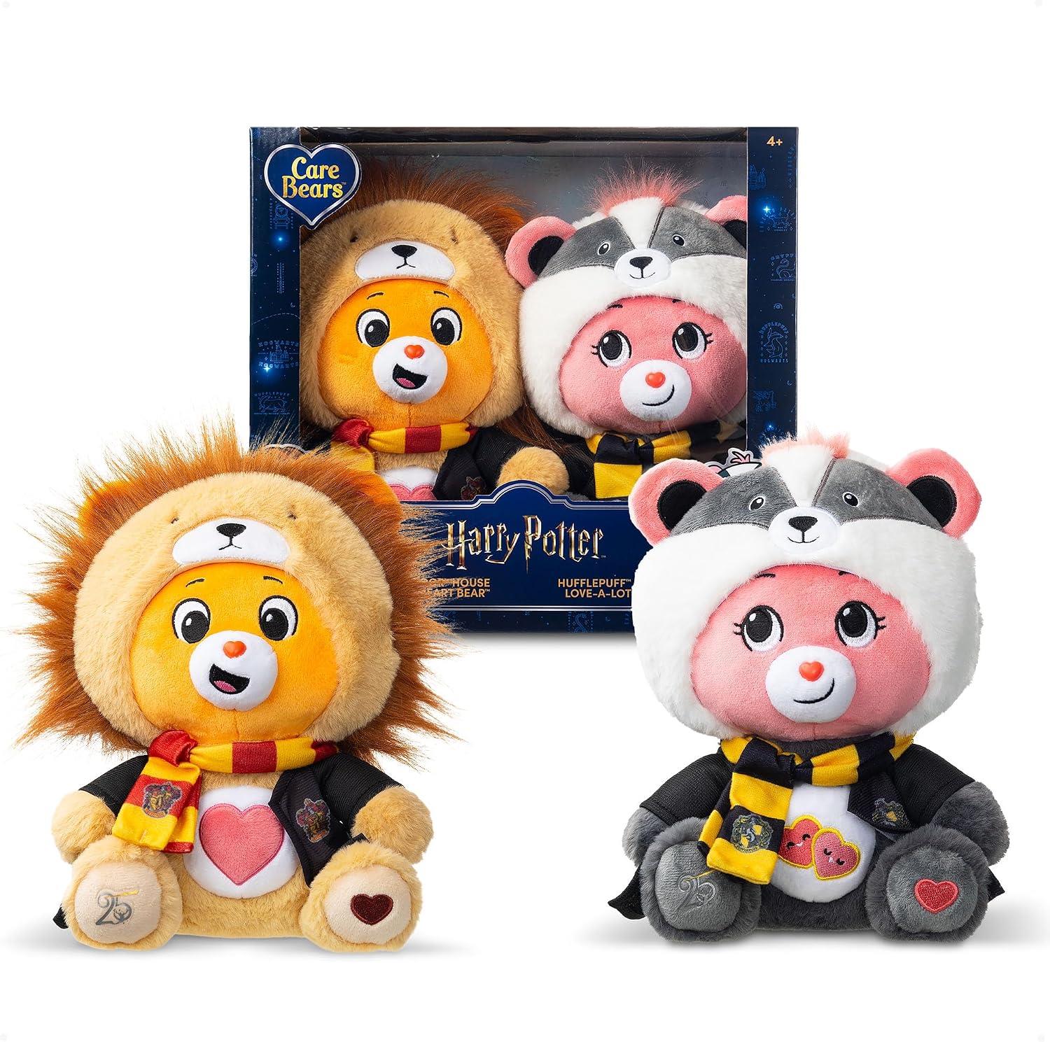 Care Bears x Harry Potter Gryffindor & Hufflepuff 2-Pack Plush Boxed Set 30cm
