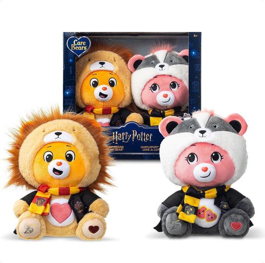 Care Bears x Harry Potter Gryffindor & Hufflepuff 2-Pack Plush Boxed Set 30cm