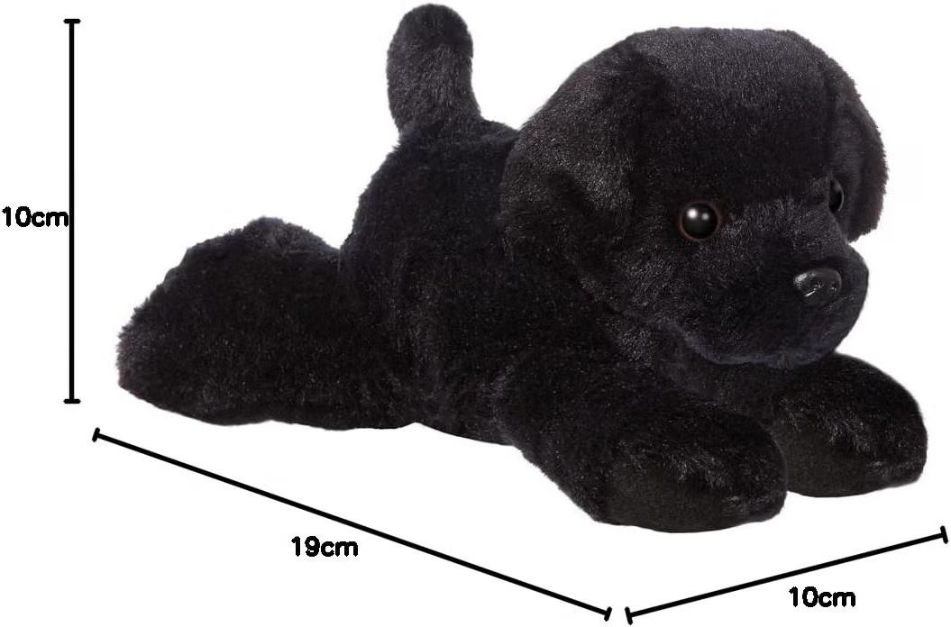 Aurora Mini Flopsies Blackie Black Labrador Dog 8 Inch Plush