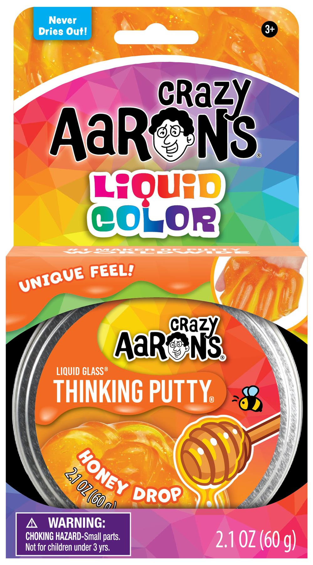 Crazy Aaron's Thinking Putty 3.5-Inch - Honey Drop
