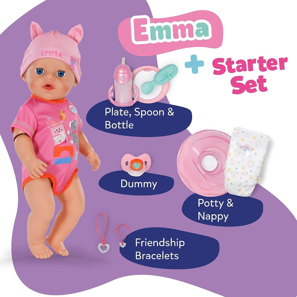 BABY born Click and Play 43cm Doll - Emma