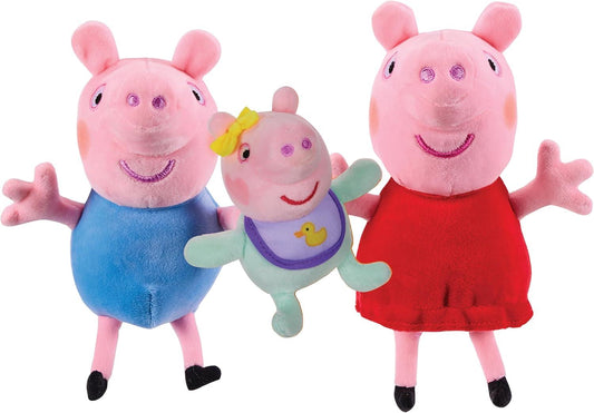 Peppa Pig Peppa, George & Evie 3-Pack Plush Playset