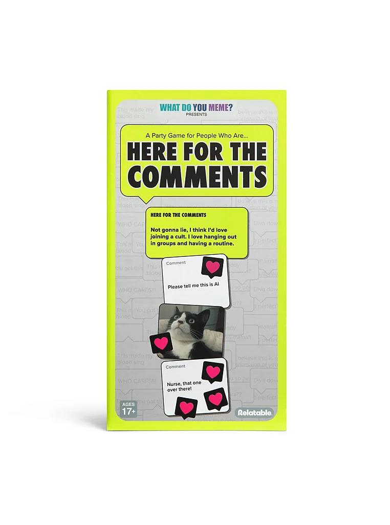 What Do You Meme? Here for the Comments Game