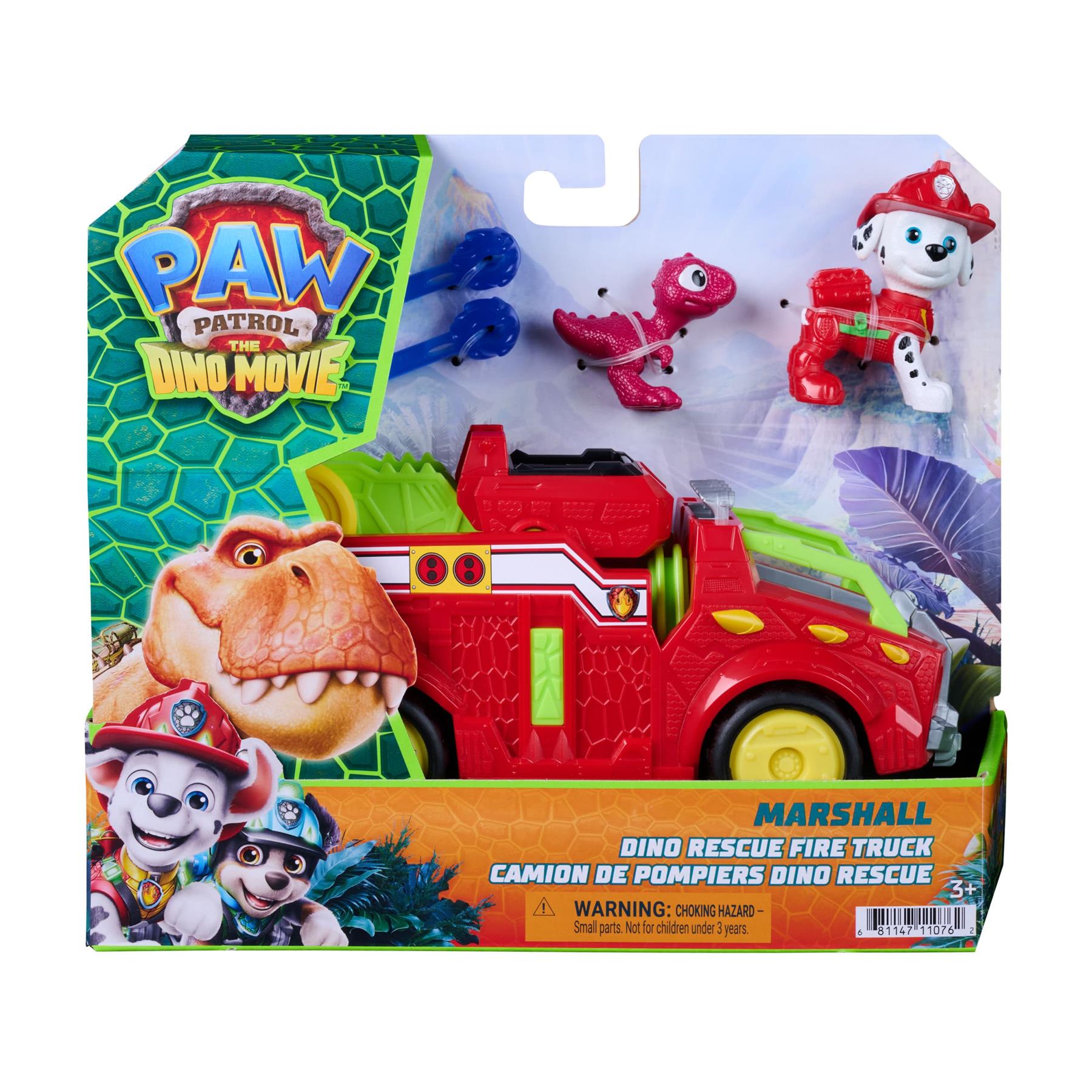 Paw Patrol Dino Themed Vehicle - Marshall