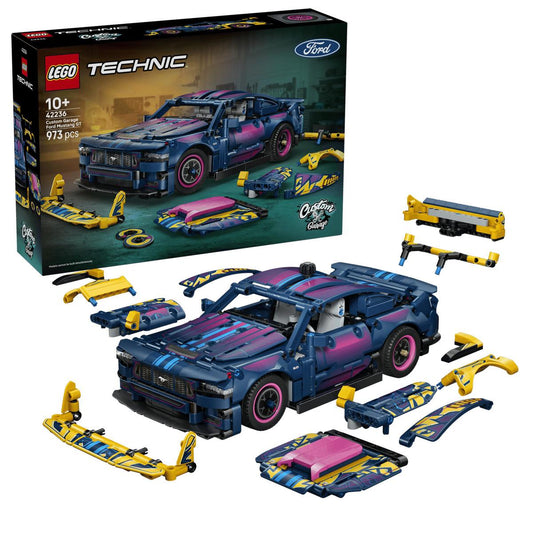 LEGO Technic Custom Garage Ford Mustang GT Car 42236