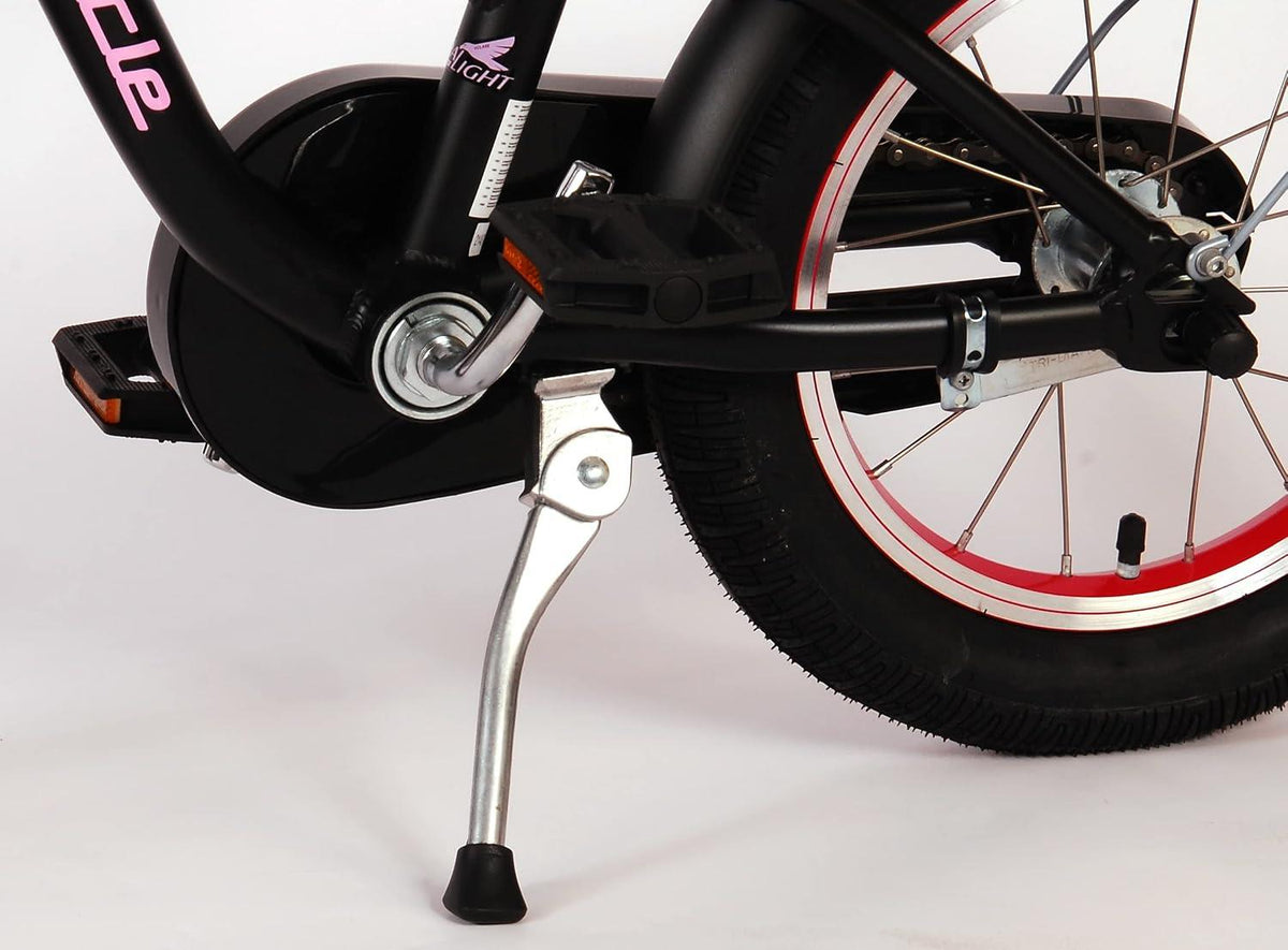 Volare Miracle Cruiser 14-Inch Girl's Bike - Matte Black