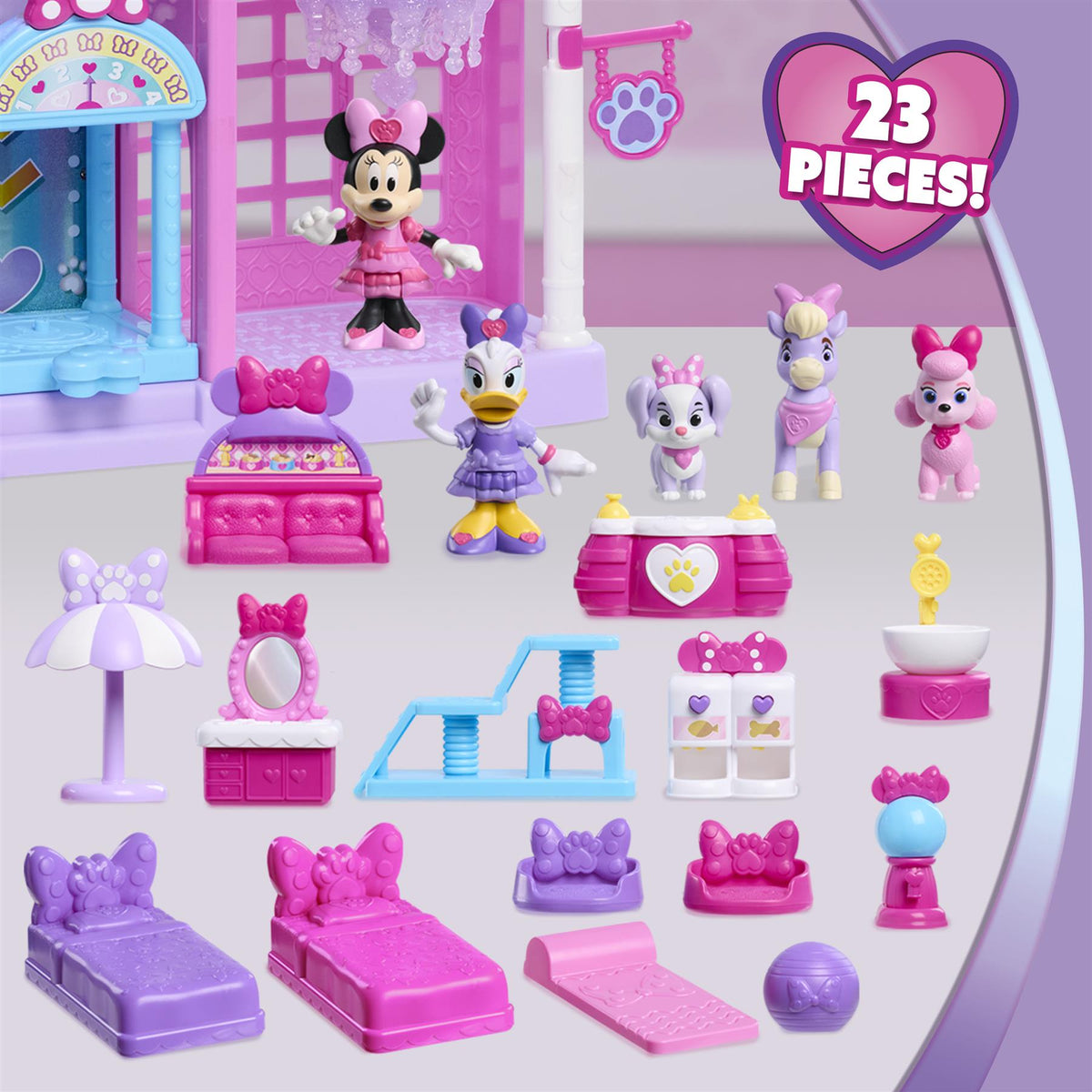 Disney Jr. Minnie Mouse Pet Hotel Playset