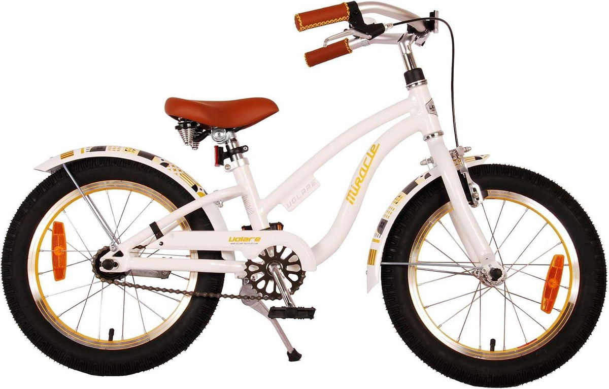 Volare Miracle Cruiser 16-Inch Girl's Bike - White