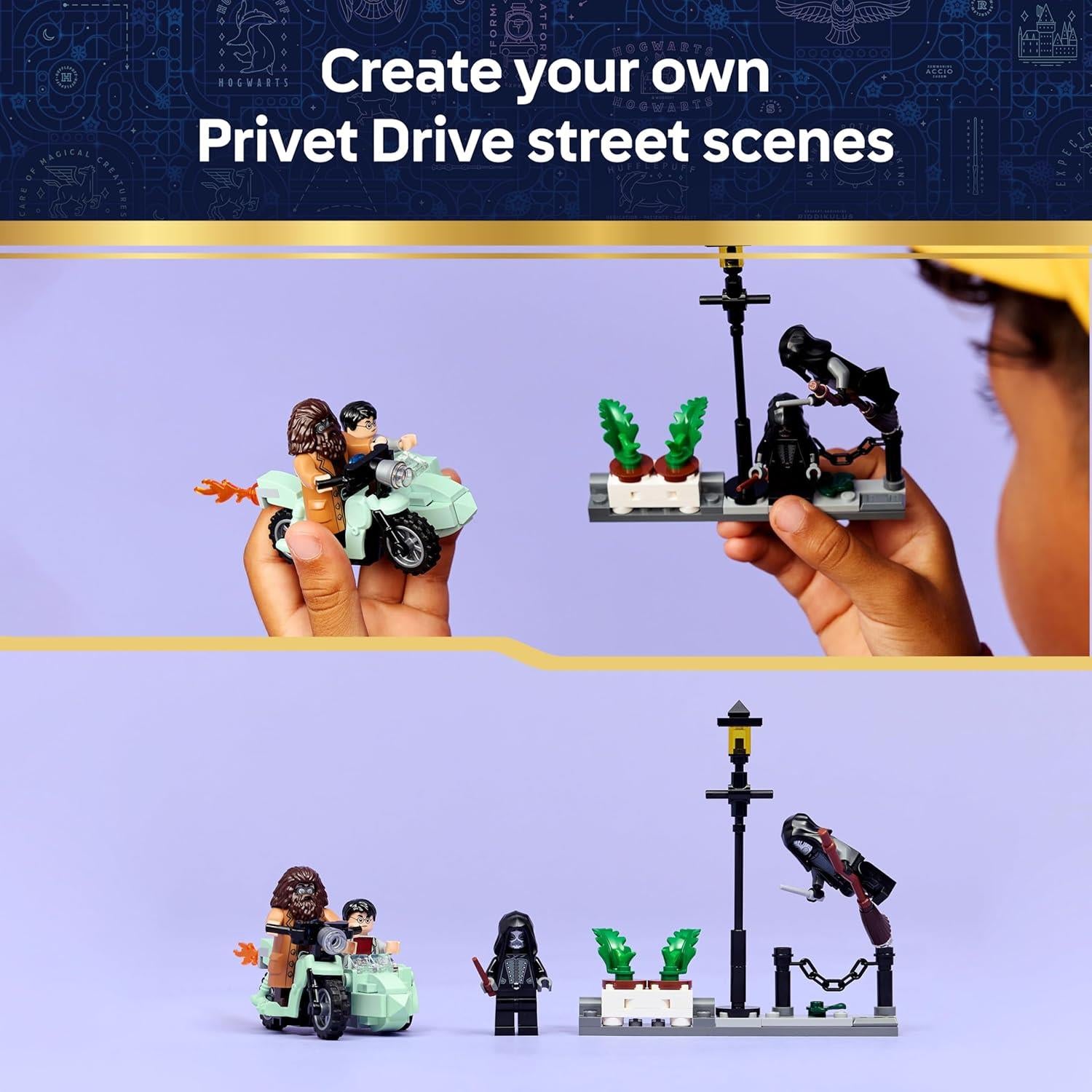 LEGO Harry Potter Hagrid and Harry's Privet Drive Escape 76459