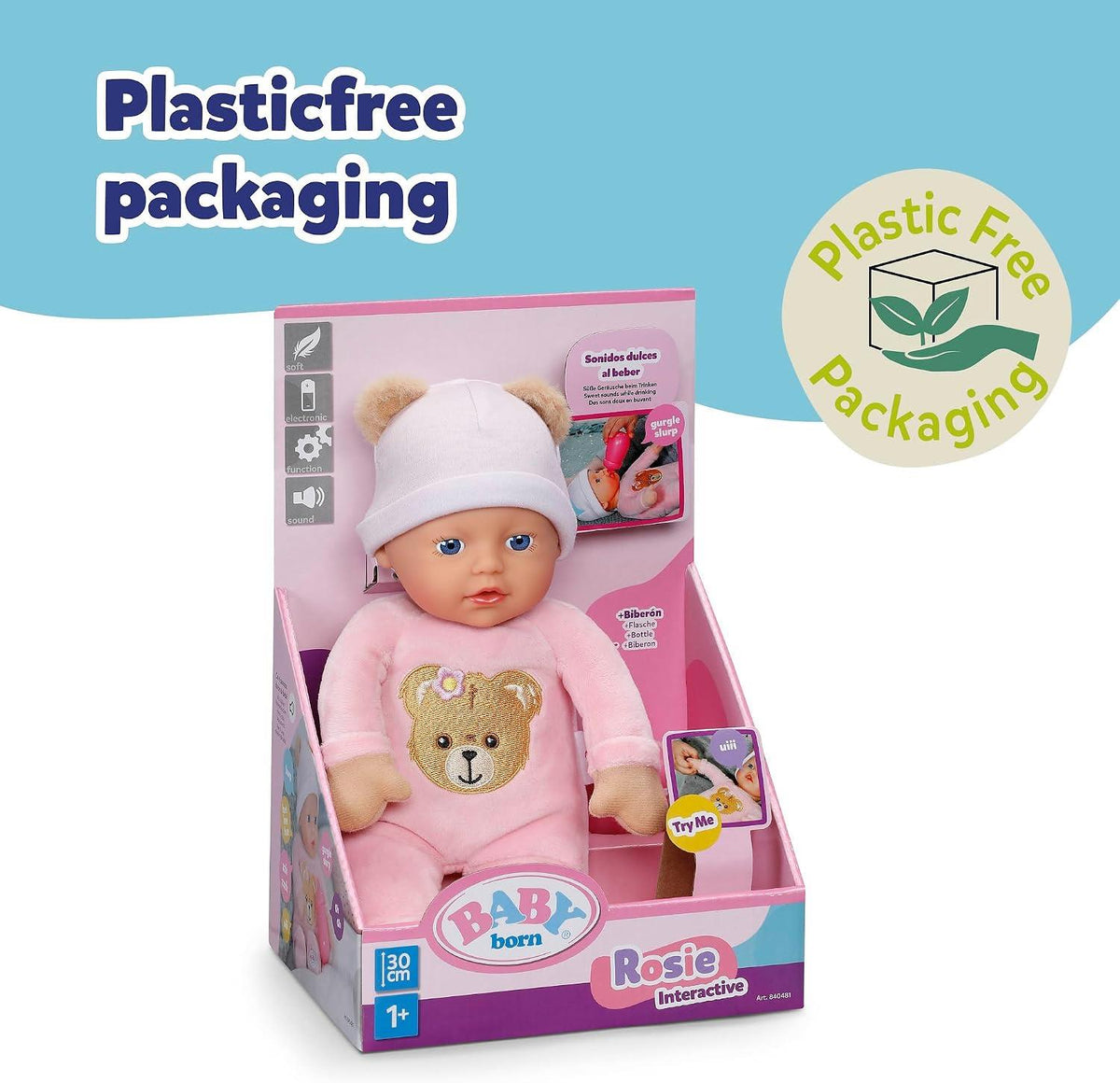BABY born 30cm Interactive Doll - Rosie