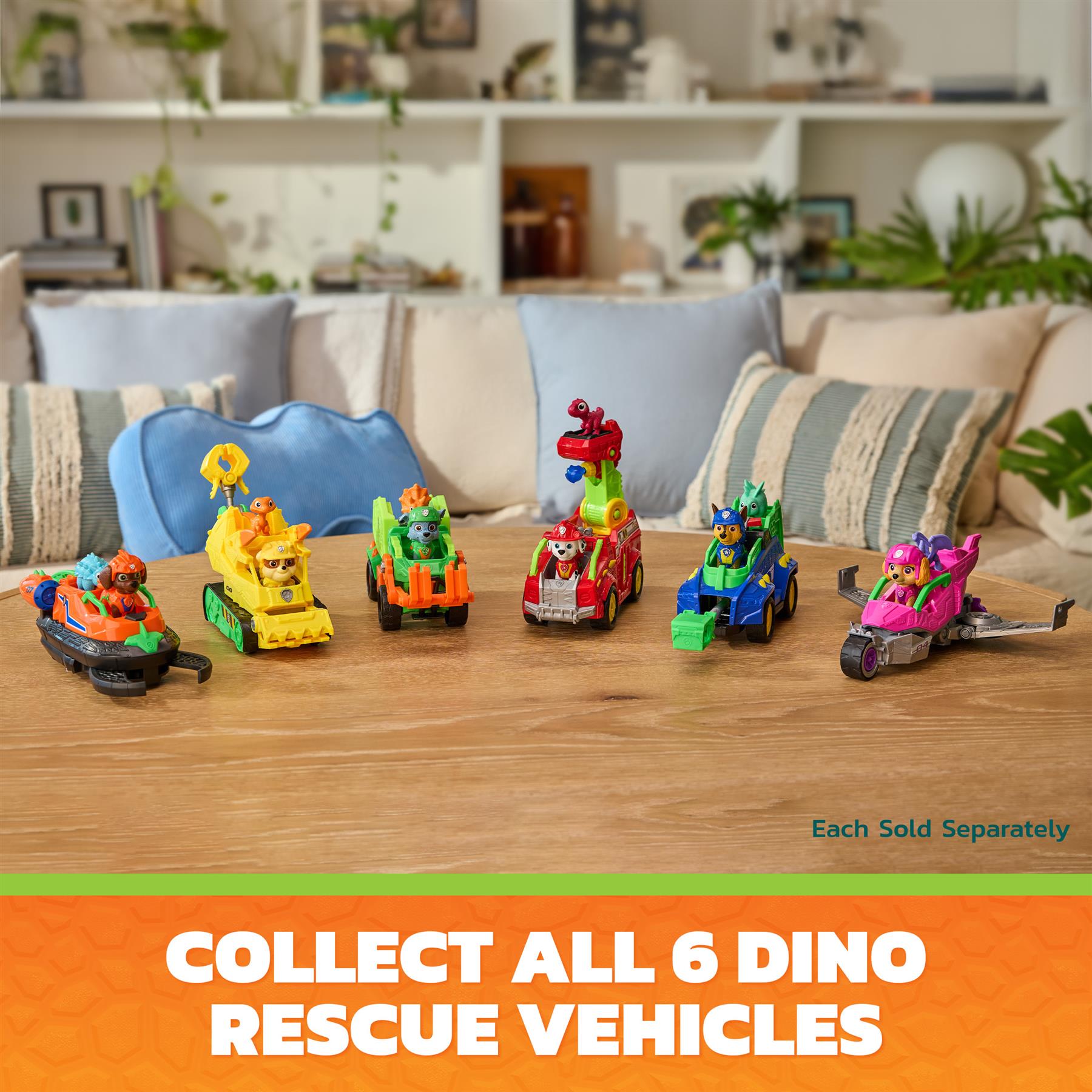 Paw Patrol Dino Themed Vehicle - Marshall