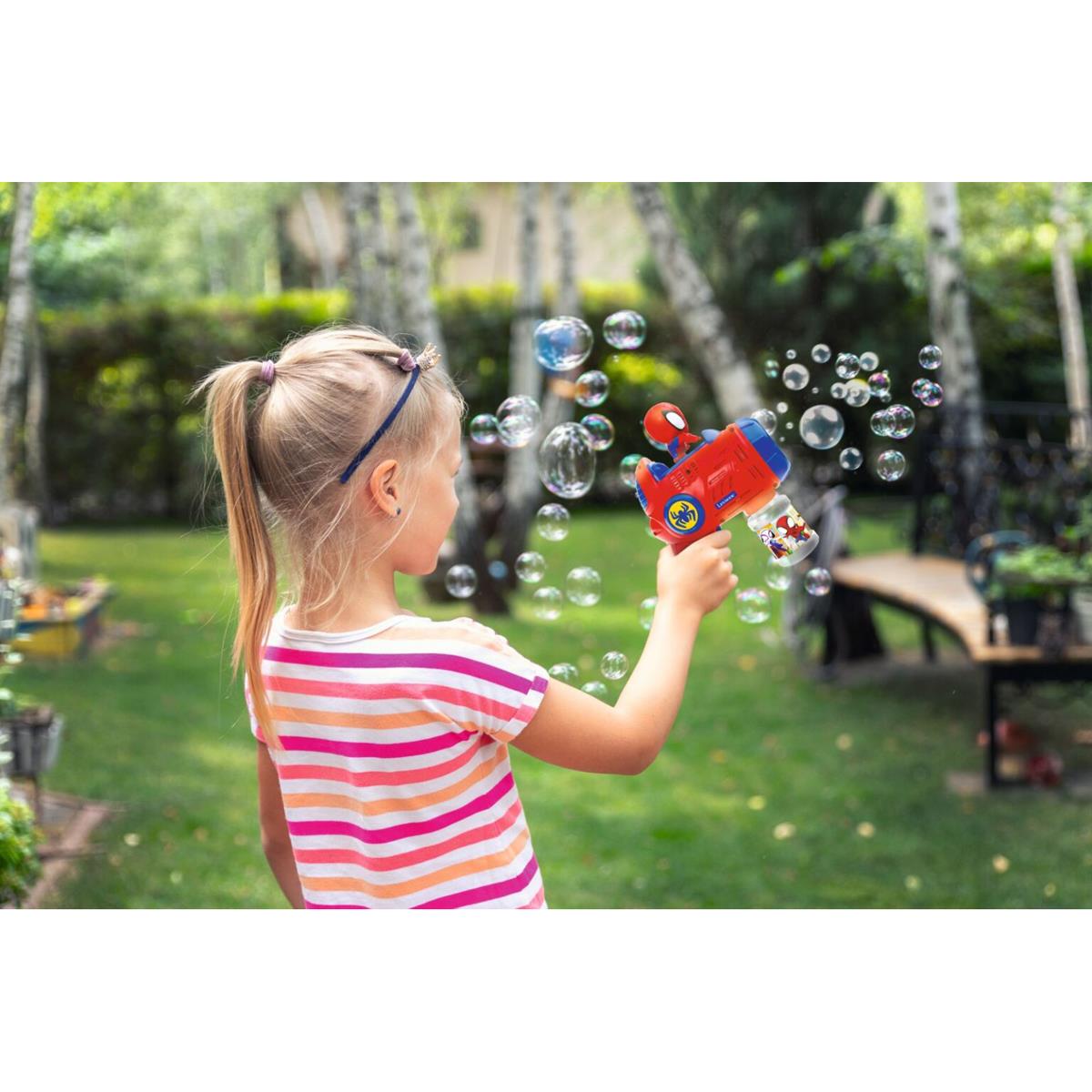Spidey Bubble Gun  Blaster with Light and Sound Effects