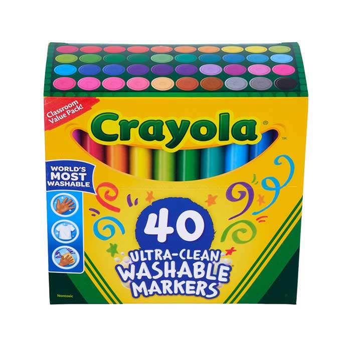 Crayola 40 Count Ultra-Clean Washable Markers