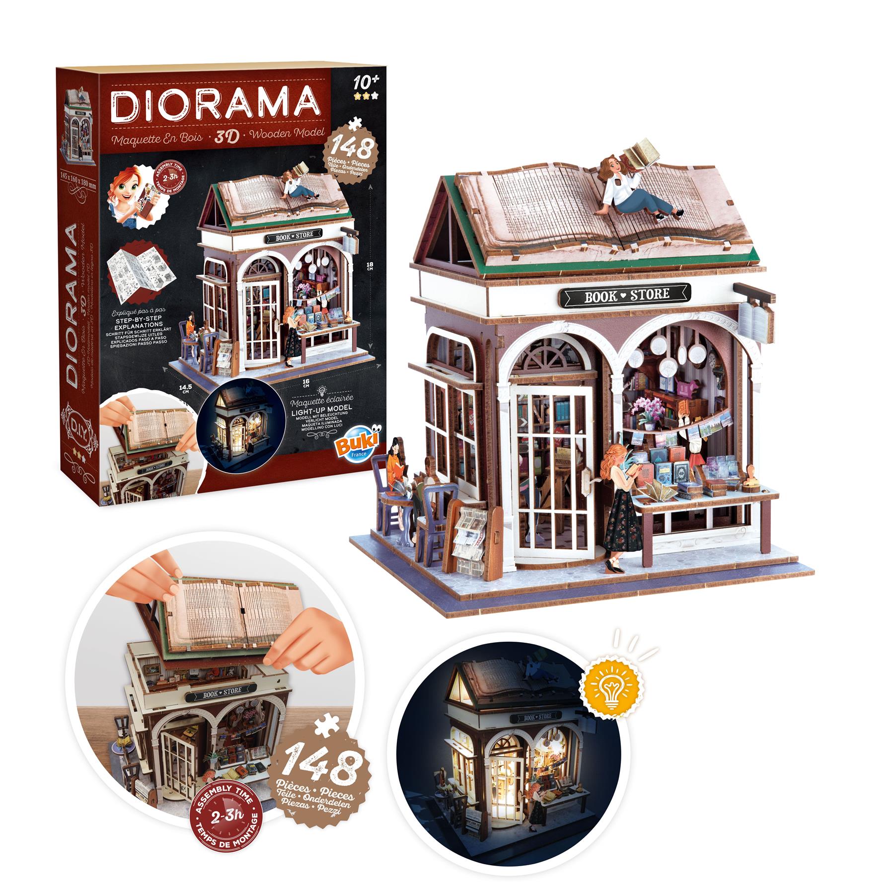 Buki Bookshop Diorama