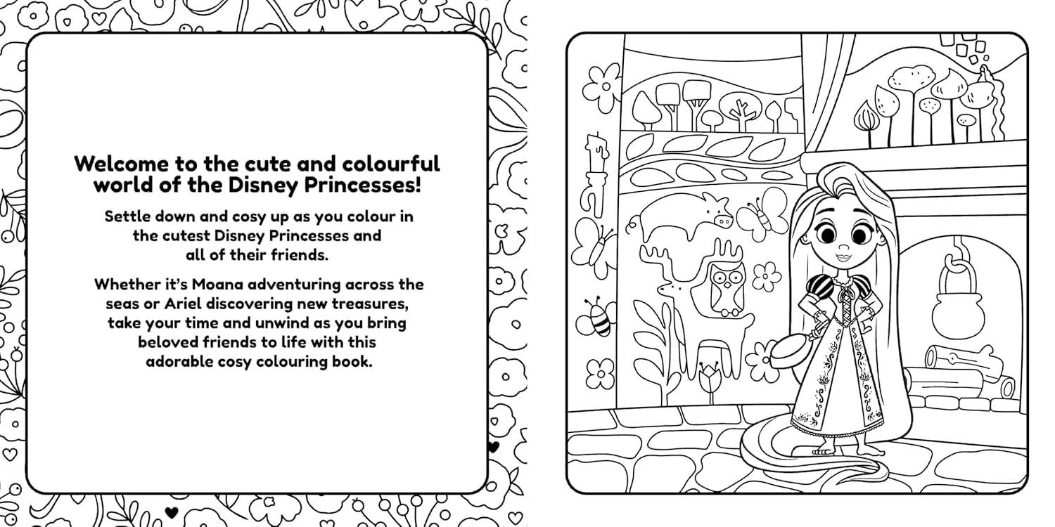 Disney Princess Cosy Colouring Book