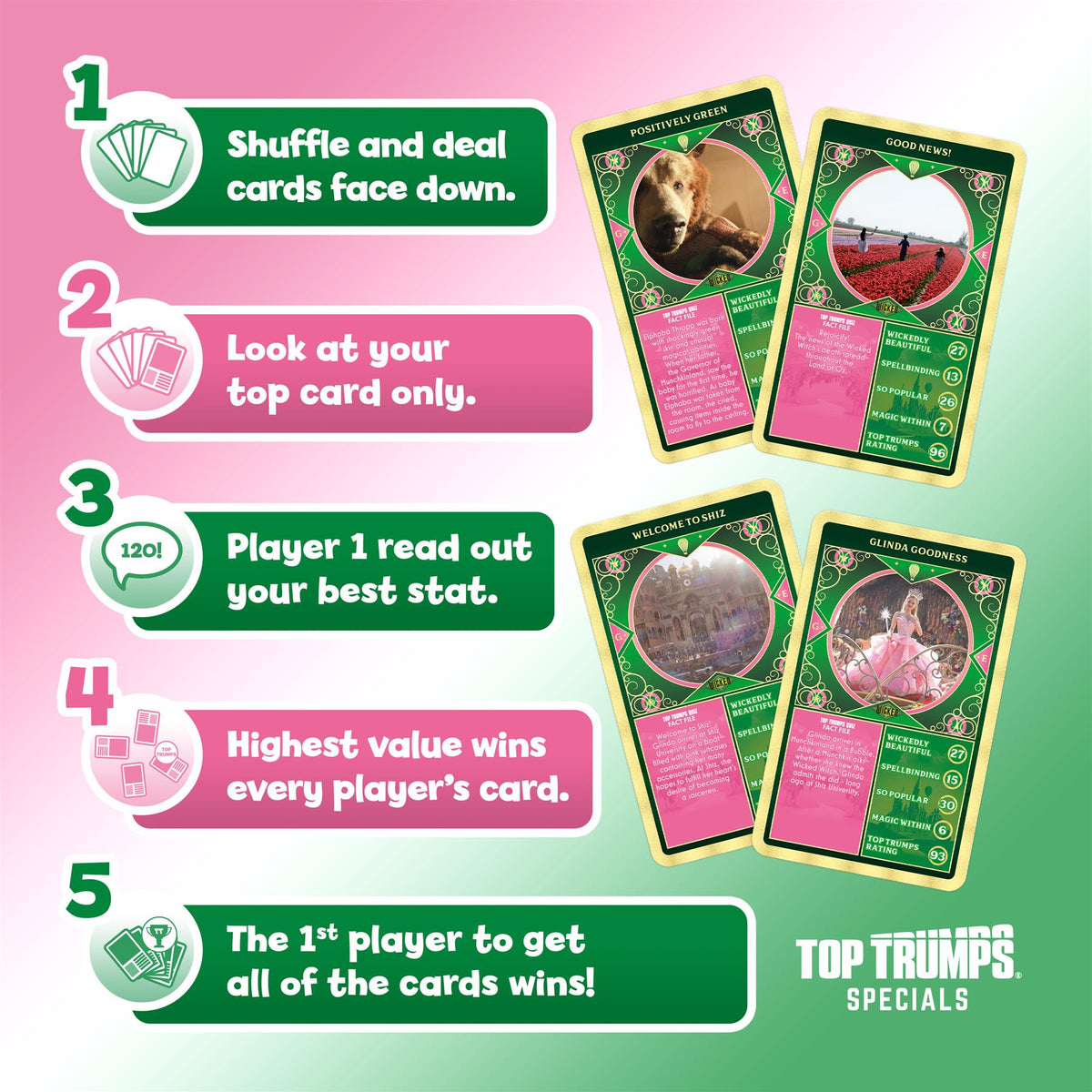 Top Trumps Wicked Card Game