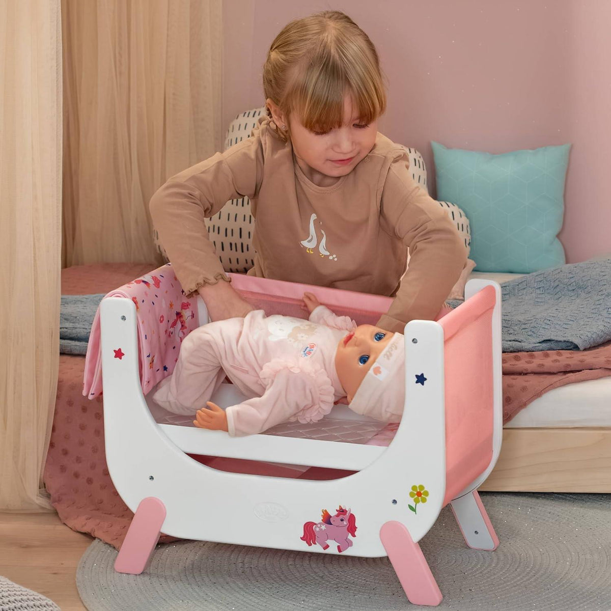 BABY born Unicorn Dolls bed
