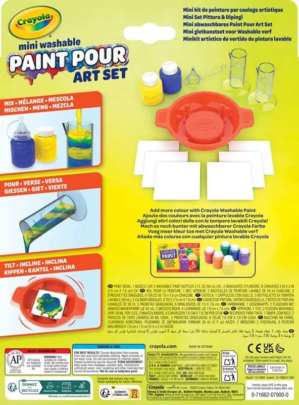 Crayola Mini Washable Paint & Pour Art Set