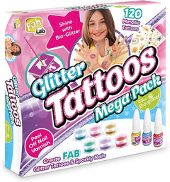 FabLab Glitter Tattoos & Sparkly Nails Mega Pack