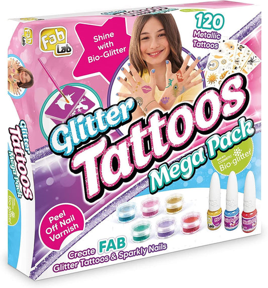 FabLab Glitter Tattoos & Sparkly Nails Mega Pack