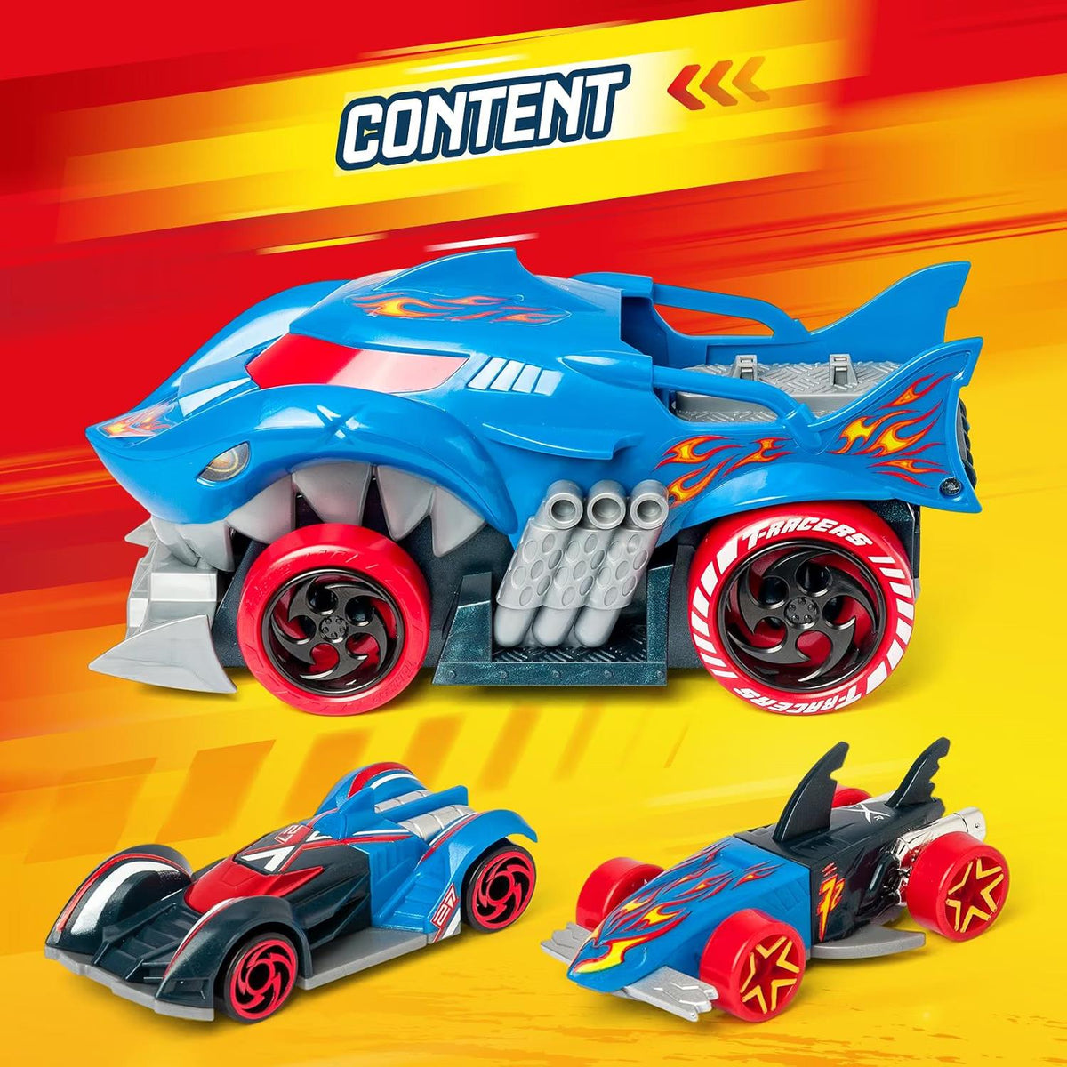 T-Racers Mix 'n Race Squad Launcher -  Shark