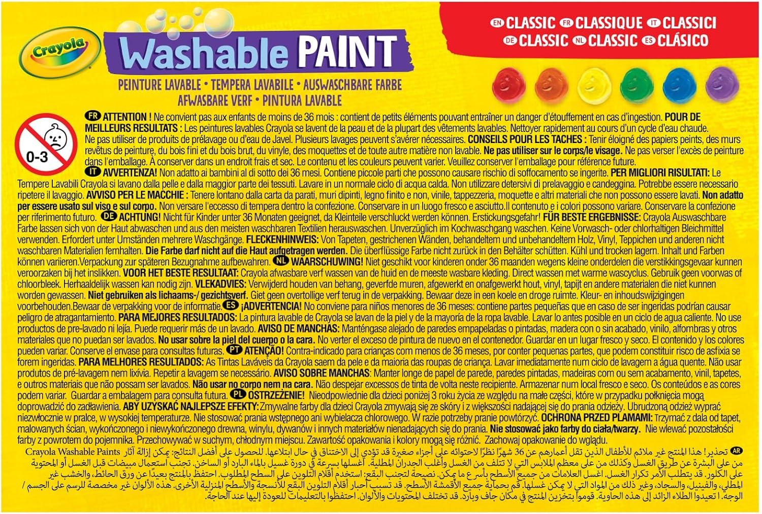 Crayola 6 Washable Project Paints